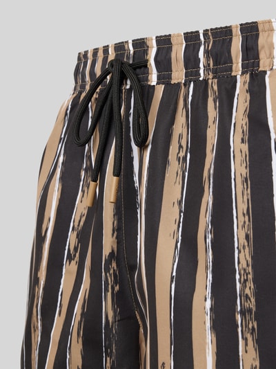 BOSS Regular fit zwembroek met mesh-inzet Zwart - 2