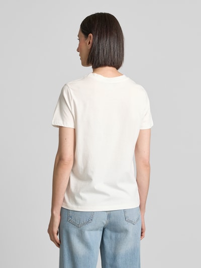 ICHI T-Shirt mit Motiv-Stitching Modell 'CAMINO' Weiss 5