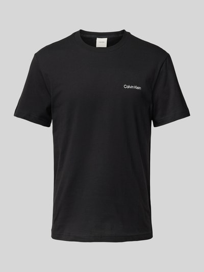 CK Calvin Klein T-Shirt mit Label-Print Black 2