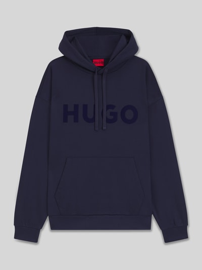 HUGO Oversized hoodie van puur katoen, model 'DITCHLE' Koningsblauw - 2