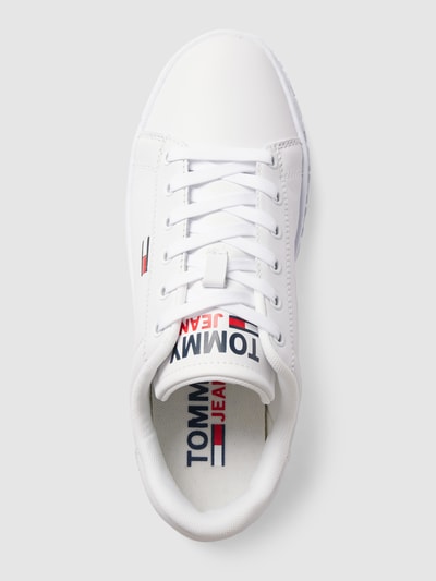 Tommy Jeans Sneakersy ze skóry Biały 5