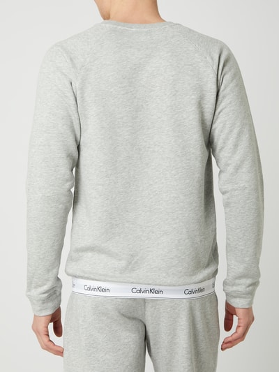 Calvin Klein Underwear Sweatshirt mit Kontrastsaum Mittelgrau 5