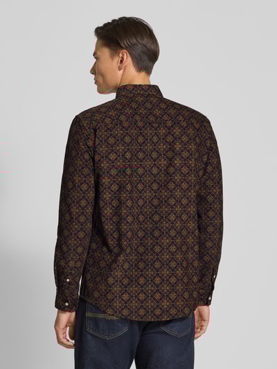 MCNEAL Slim Fit Freizeithemd mit Button-Down-Kragen Dunkelblau 5