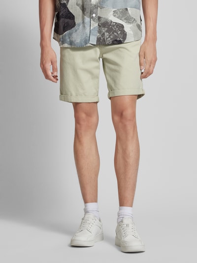 Jack & Jones Bermudy o kroju regular fit z fakturowanym wzorem model ‘FURY’ Beżowy 4