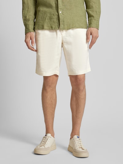 Tommy Hilfiger Shorts aus Leinen-Mix mit elastischem Bund Modell 'HARLEM' Beige 4