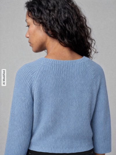 Weekend Max Mara Regular Fit Pullover mit Mohair-Anteil Modell 'XENO' Hellblau 3