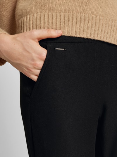 Brax Stoffen broek met labeldetail, model 'MAINE' Zwart - 3