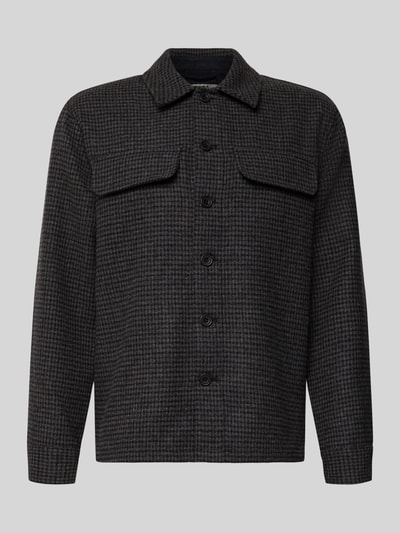 Casual Friday Regular Fit Hemdjacke mit Knopfleiste Modell 'FRILOF' Dunkelgrau 2