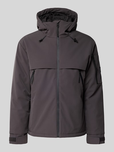 LUHTA Kurtka z kapturem model ‘HUKKALA’ Antracytowy 2