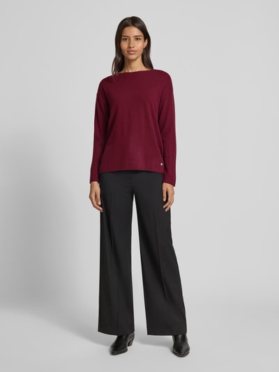Brax Wollen pullover met kasjmier, model 'STYLE.LIZ' Bordeaux - 1