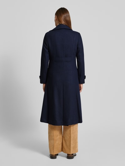 Lauren Ralph Lauren Lange jas van wolmix met mouwtrensjes Marineblauw - 5