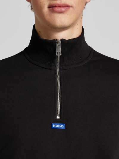 Hugo Blue Sweatshirt mit Stehkragen Modell 'Neeler' Black 3