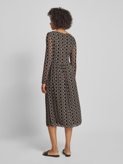 s.Oliver BLACK LABEL Midi-jurk met all-over print Camel - 5