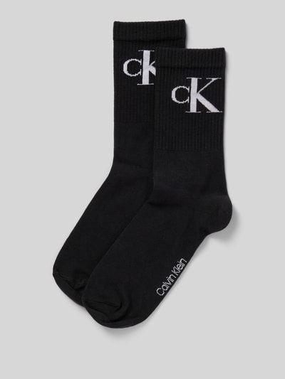 Calvin Klein Jeans Socken mit Label-Print im 2er-Pack Black 1