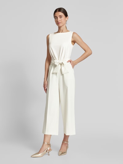 Betty Barclay Jumpsuit mit Bindegürtel Offwhite 1