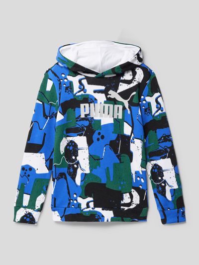 Puma Hoodie met all-over motief, model 'ESS+ STREET ART' Wit - 1