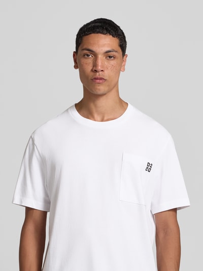 Dsquared2 Regular Fit T-Shirt mit Brusttasche Weiss 3