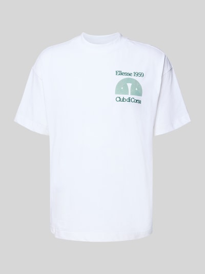 Ellesse T-Shirt mit Rundhalsausschnitt Modell 'CLUB DI CORSA' Weiss 2