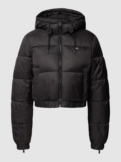 Tommy Jeans Kort gewatteerd jack met capuchon Zwart - 2