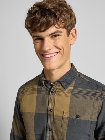 Blend Regular fit vrijetijdsoverhemd met button-downkraag, model 'Dac’ Antraciet - 3