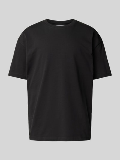 Samsøe & Samsøe T-Shirt mit geripptem Rundhalsausschnitt Modell 'HUDSON' Black 2