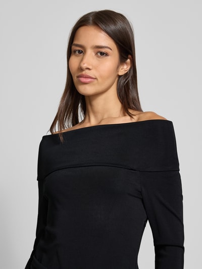 Lauren Ralph Lauren Avondjurk met carmenhals, model 'SAKARIS' Zwart - 3