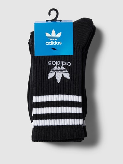 adidas Originals Skarpety z detalem z logo w zestawie 3 szt. Czarny 3