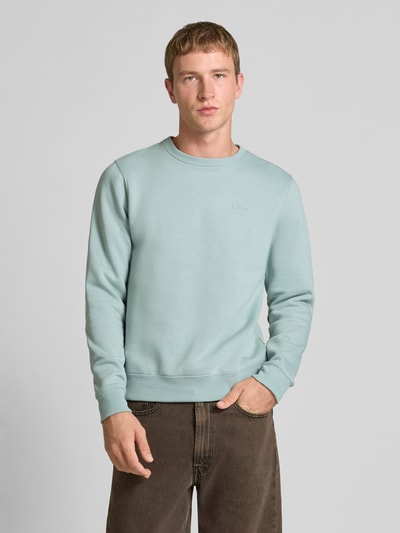 Blend Sweatshirt met ronde hals en logo Mintgroen - 4