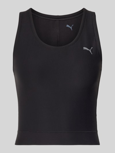 PUMA Slim fit top met logodetail, model 'CLOUDSPUN' Zwart - 2