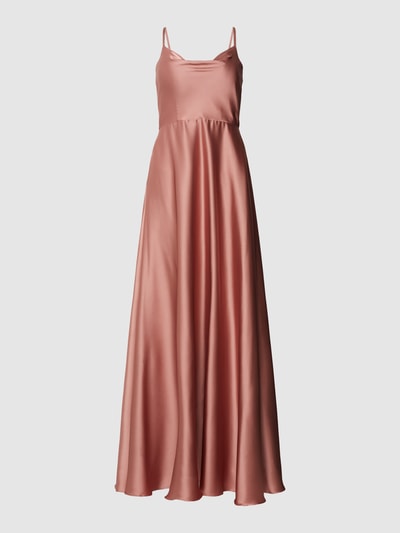 Laona Abendkleid mit Wasserfall-Ausschnitt Rose 2