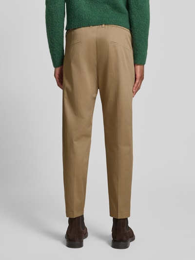 Drykorn Stoffen broek met bandplooien, model 'chasy' Beige - 5