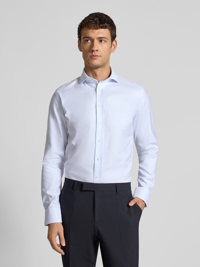 Profuomo Koszula biznesowa o kroju regular fit z kołnierzykiem typu cutaway model ‘Cutaway’ Błękitny 4