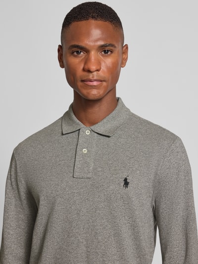 Polo Ralph Lauren Poloshirt mit Label-Stitching Hellgrau 3