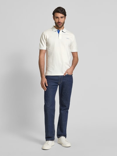 Gant Regular Fit Poloshirt mit Label-Stitching Offwhite 1