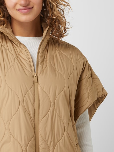 MaxMara Leisure Cape mit Steppnähten Modell 'Odino' Beige 3