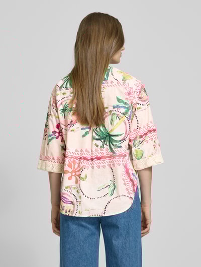 Emily Van den Bergh Relaxed Fit Bluse mit 3/4-Arm Sand 5