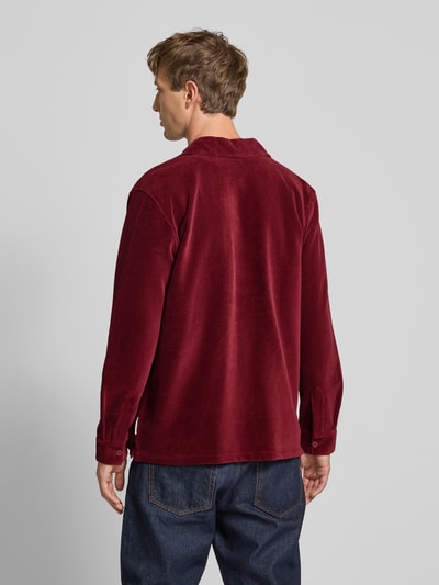 Marc O'Polo Denim Relaxed fit vrijetijdsoverhemd van puur katoen Bordeaux - 5