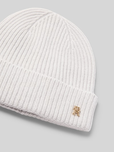 Tommy Hilfiger Mütze aus reinem Kaschmir Hellgrau 2