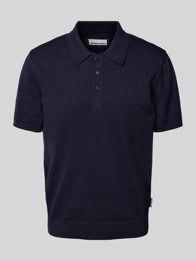 Armedangels Poloshirt mit Label-Detail Modell 'TAAKOS' Marine 2