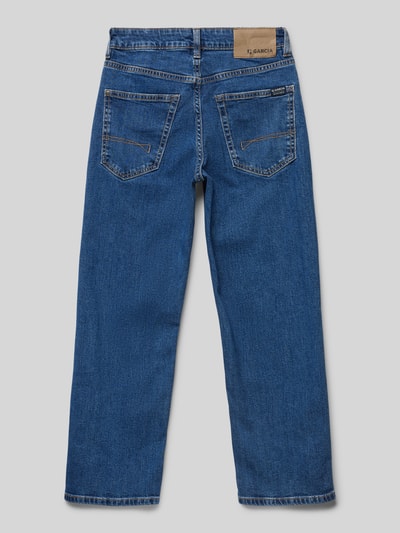 Garcia Wide leg jeans met Franse steekzakken, model 'Ilyano' Blauw - 3