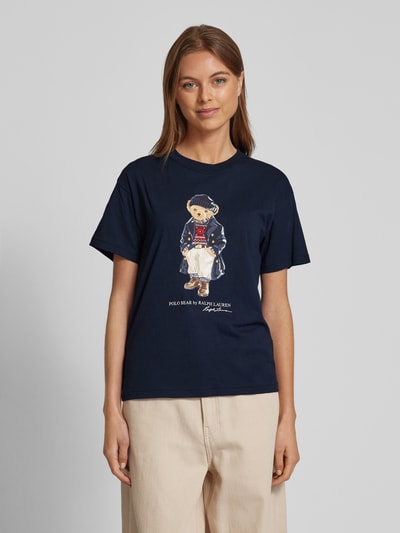 Polo Ralph Lauren T-Shirt mit Label-Print Marine 4