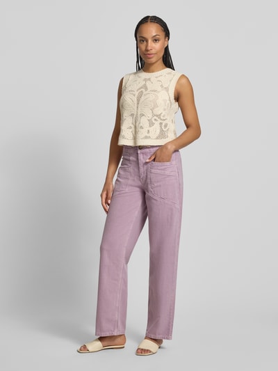 ba&sh Jeans mit elastischem Bund Modell 'FIMA' Flieder 1
