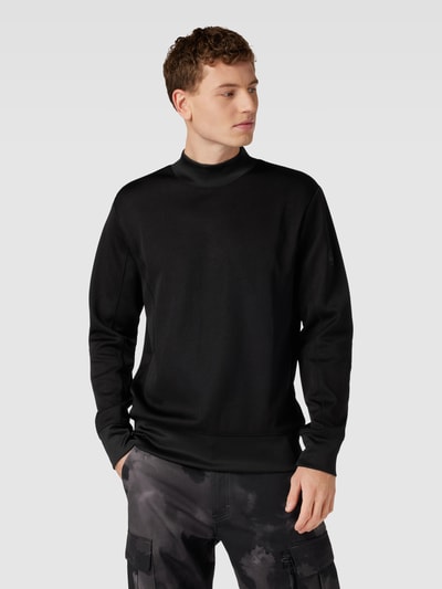 G-Star Raw Sweatshirt in effen design met opstaande kraag Zwart - 4