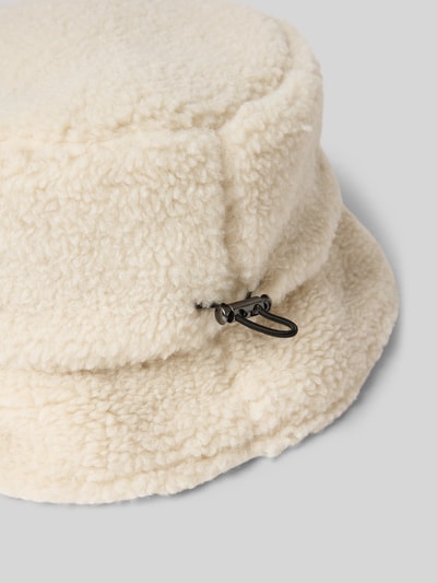 Loevenich Czapka typu bucket hat z futerka Złamany biały 2