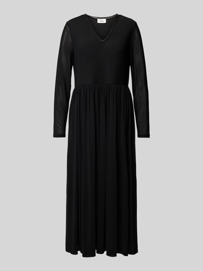 ROBE LÉGÈRE Midikleid mit V-Ausschnitt Black 2