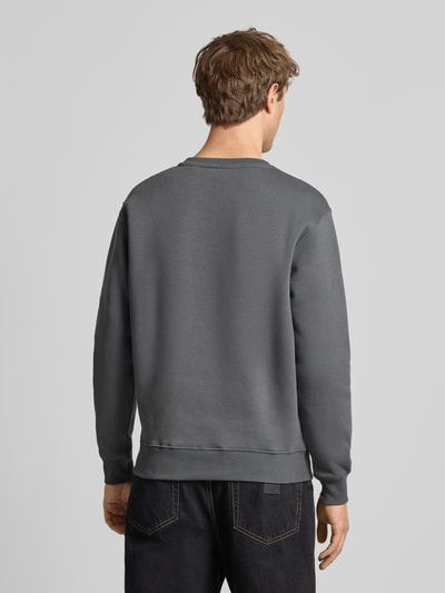 Alpha Industries Sweatshirt met logo en ronde hals Donkergrijs - 5