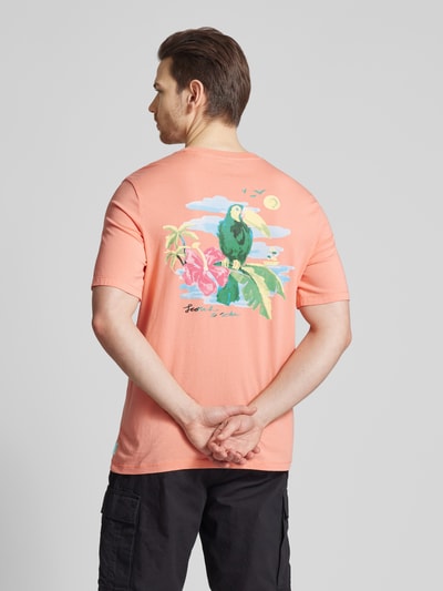 Scotch & Soda T-shirt met ronde hals Koraal - 5