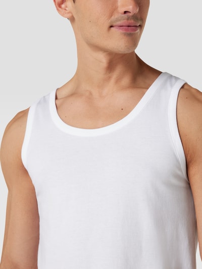 BOSS Tanktop met labeldetail in een set van 3 stuks, model 'Modern' Wit - 3