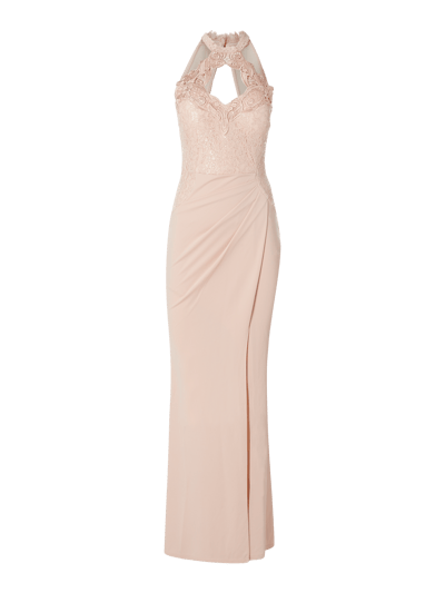 Lipsy Abendkleid mit Spitzenbesatz und Pailletten  Rose 2