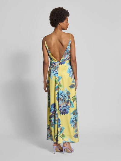 Bardot Cocktailkleid mit V-Ausschnitt Modell 'WINTOUR' GELB 5